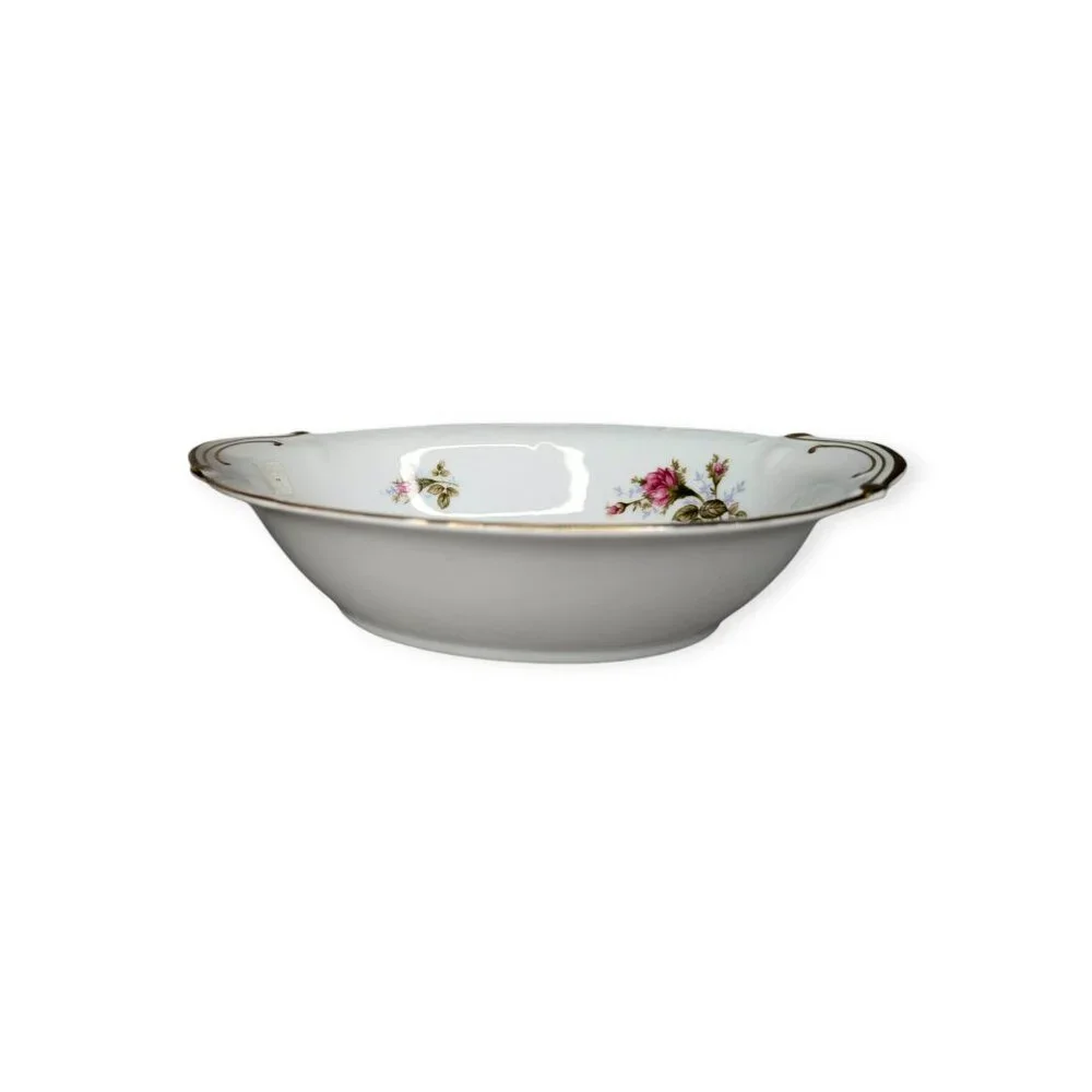 Vintage 1950s Royal Rose (Moss Rose) Fine China Japan Vegetable Serving Bowl